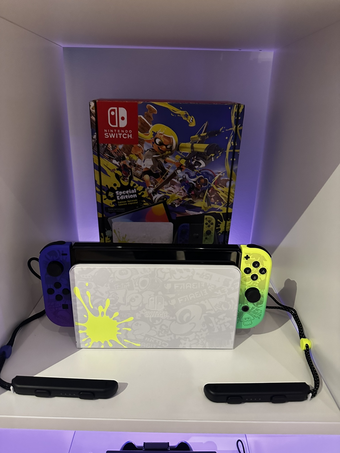 Splatton edition Nintendo switch OLED cib thumbnail