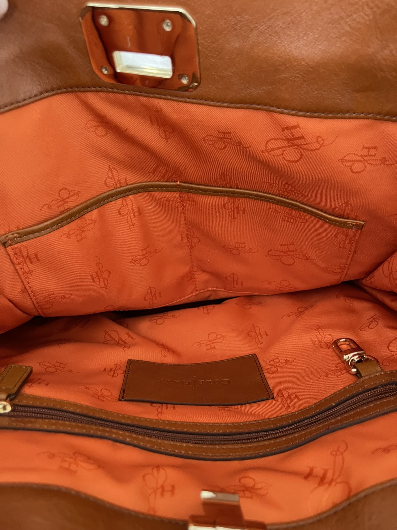 Cole Haan Tote Hand Held Leather Bag - photo 3