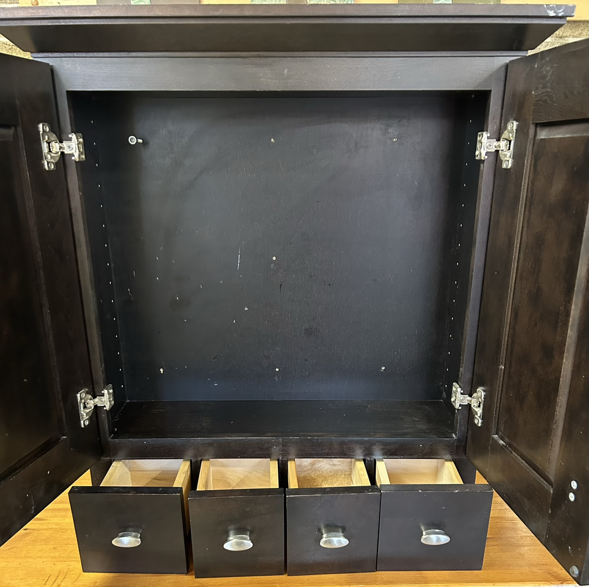 Solid wood Wall cabinet, 4 drawers bathroom/medicine/vanity/kitc - photo 2