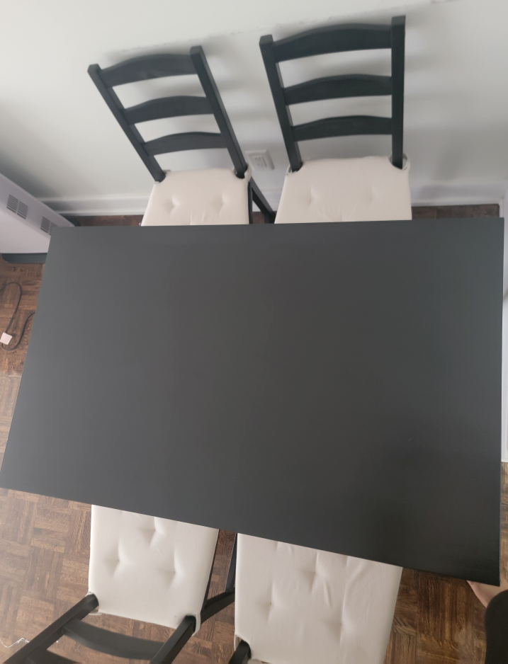 Ikea Dinning table with chairs and cushions - photo 2