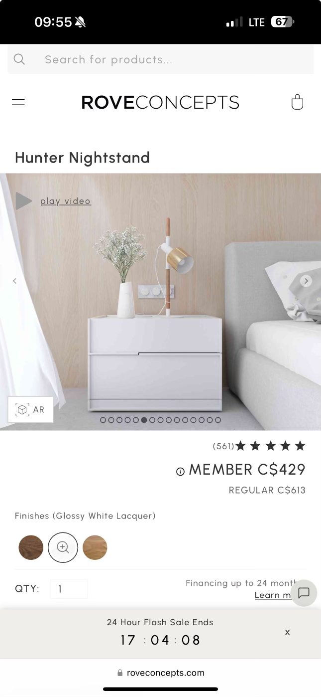 Rove concept night stand (2 available)