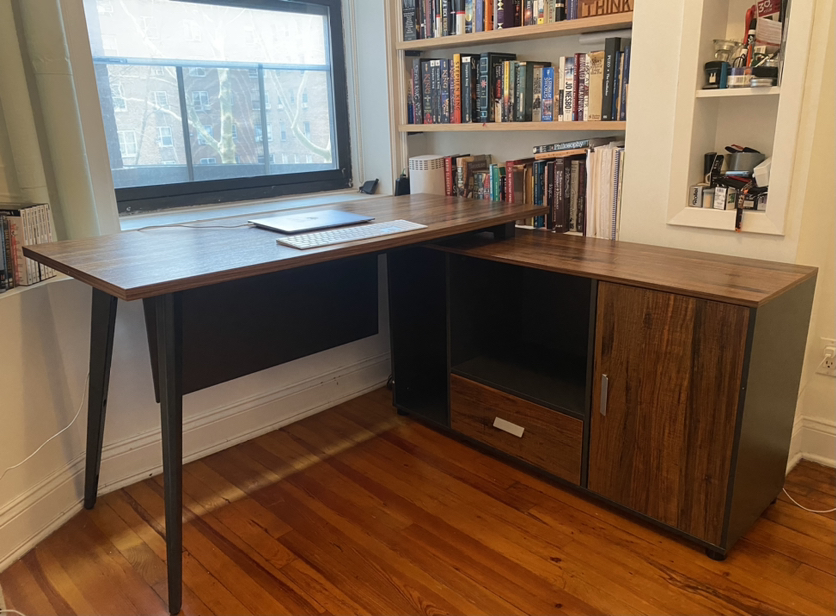 L shaped desk