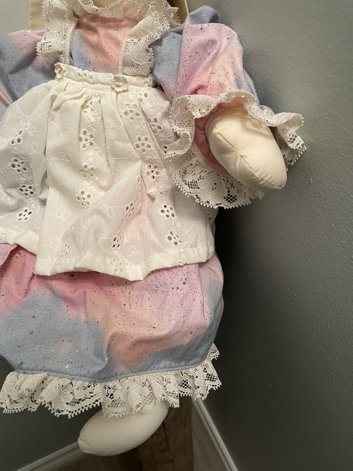 Handmade Easter bunny plush dress, Lorna, James handcrafted image indicator(6)