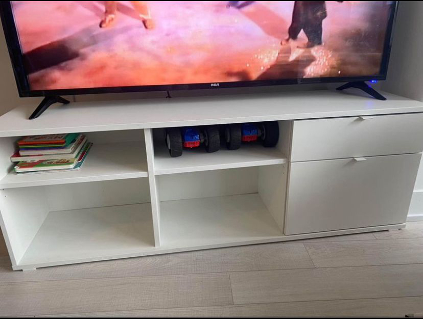 White IKEA TV Stand