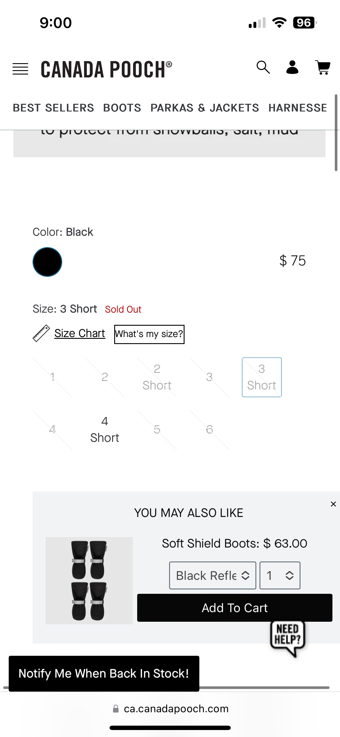 Canada pooch suspender boots image indicator(2)