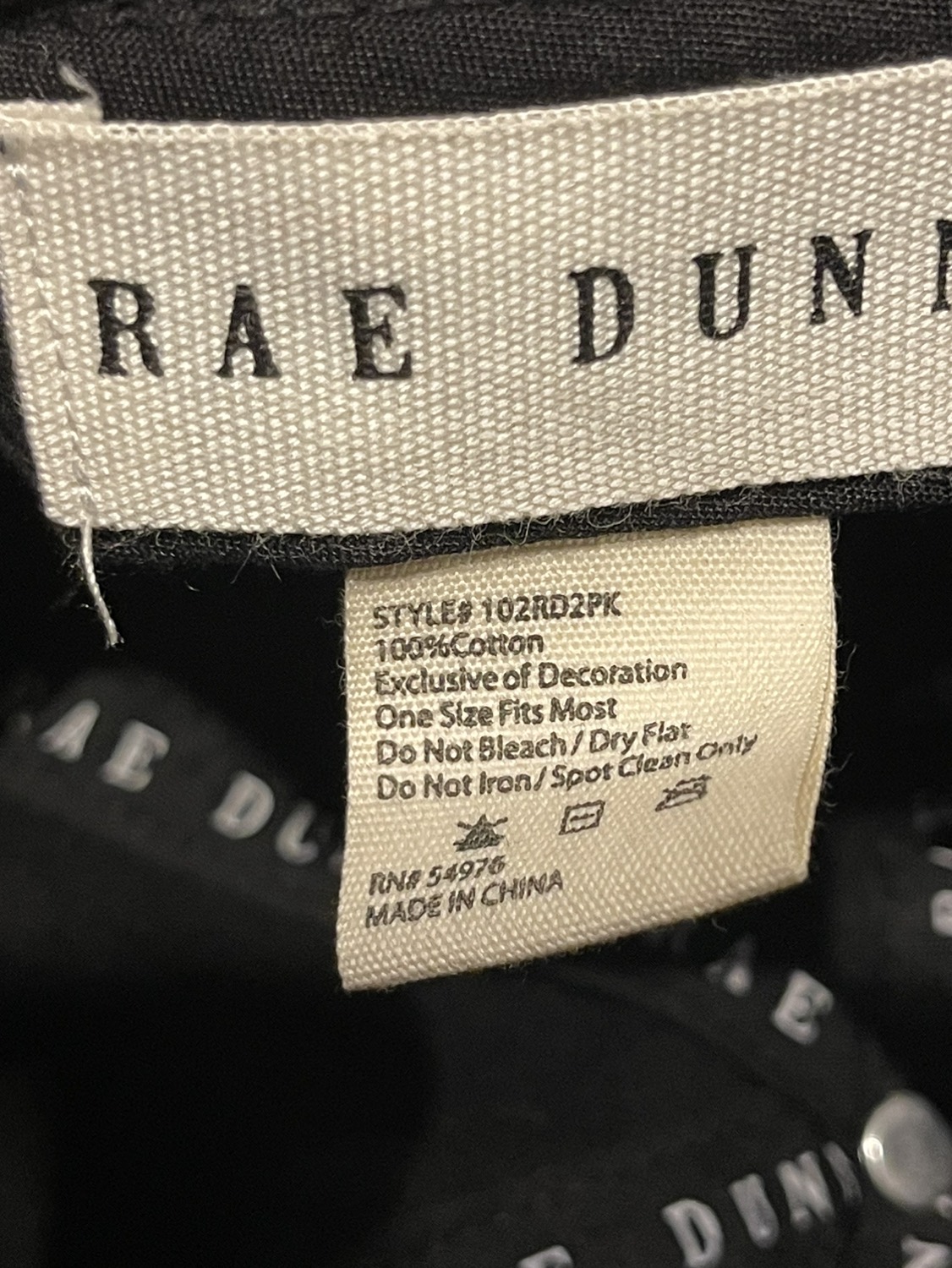 Mommy & Me Matching Strapback cap hat Rae Dunn black image indicator(3)