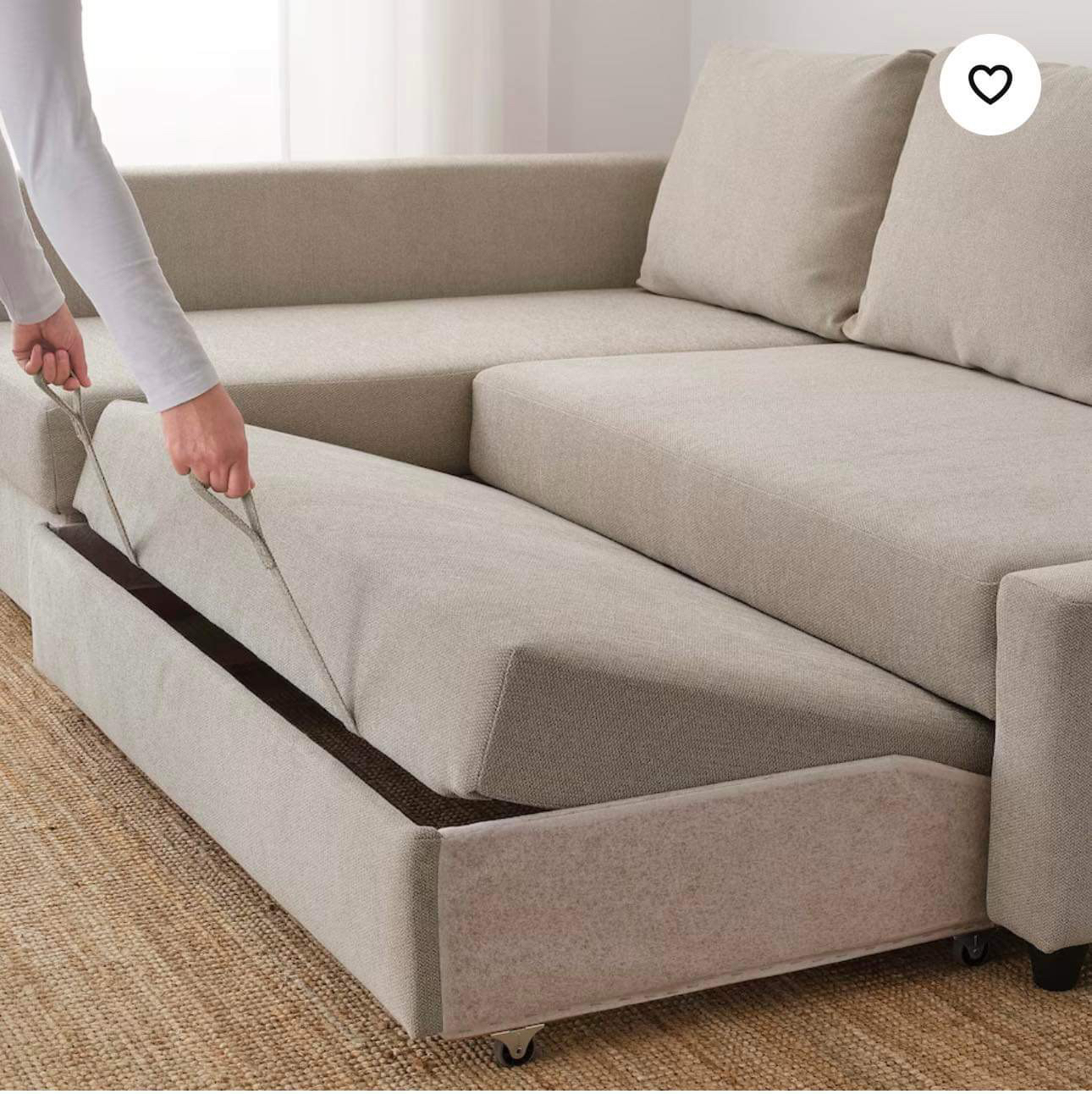 IKEA Friheten Corner sofa-bed with storage. - photo 3