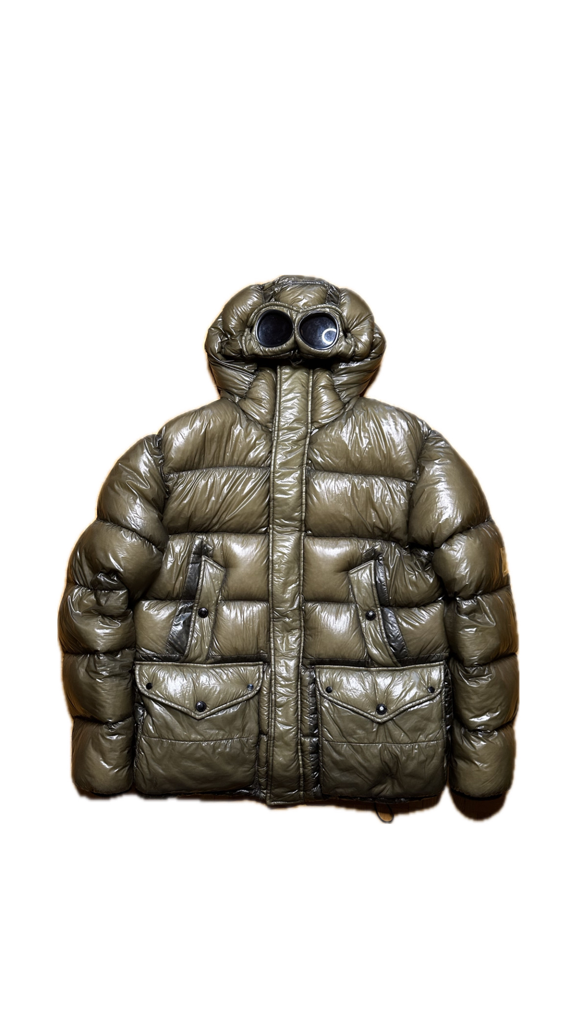 C.P. Company DD Shell Padded Goggle Hood Lens Jacket