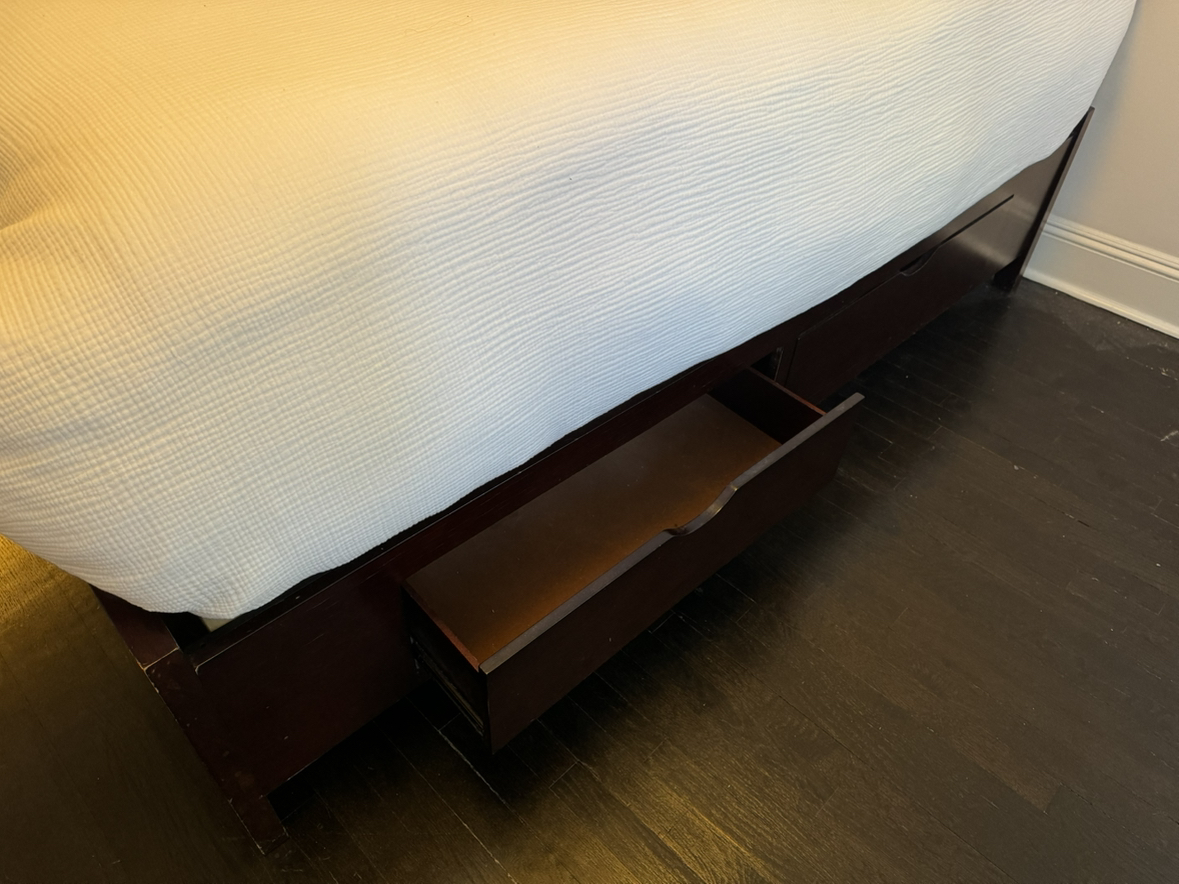 Bed Frame w Storage (Full) and Free Tempurpedic Mattress - photo 2
