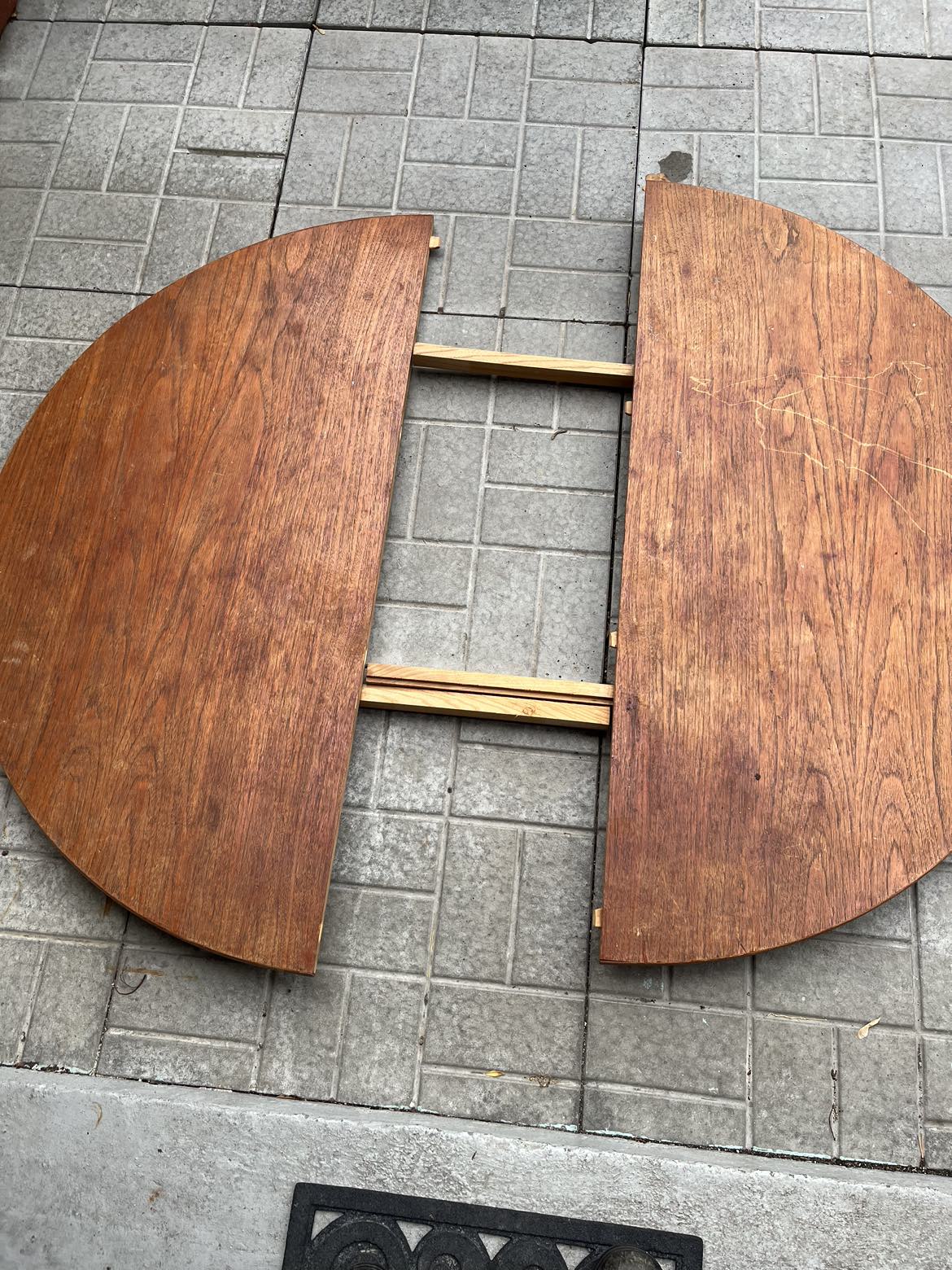 TEAK MCM TABLETOP ONLY (no base or legs) thumbnail