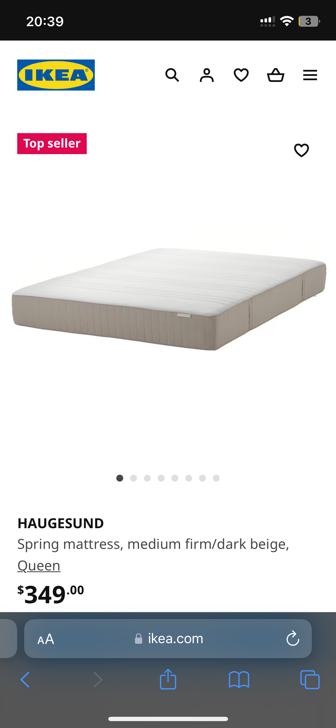 Ikea Haugesund Mattress Queen Size - photo 4