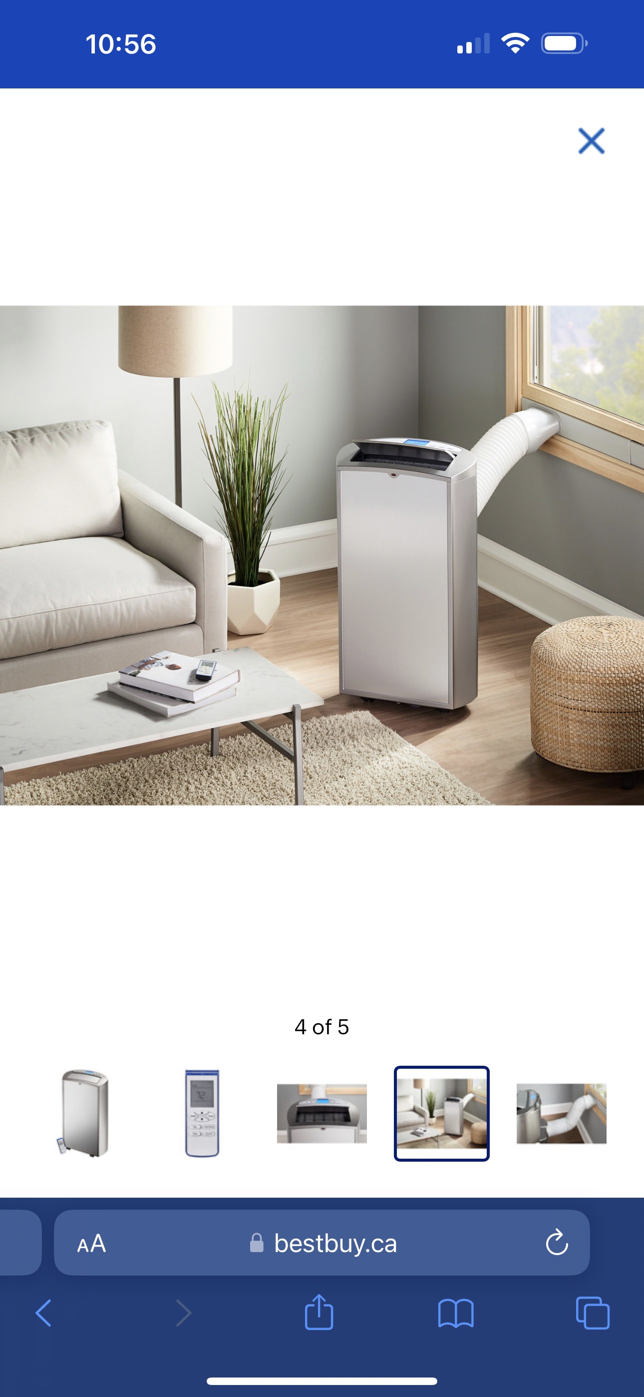 Insignia Portable Air Conditioner - 14000 BTU - Silver/Stainless - photo 3