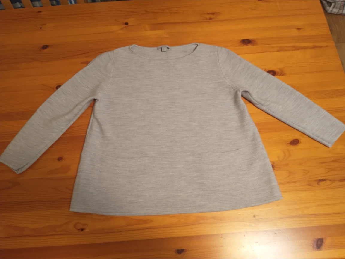 COS 100%wool grey ladies medium sweater thumbnail