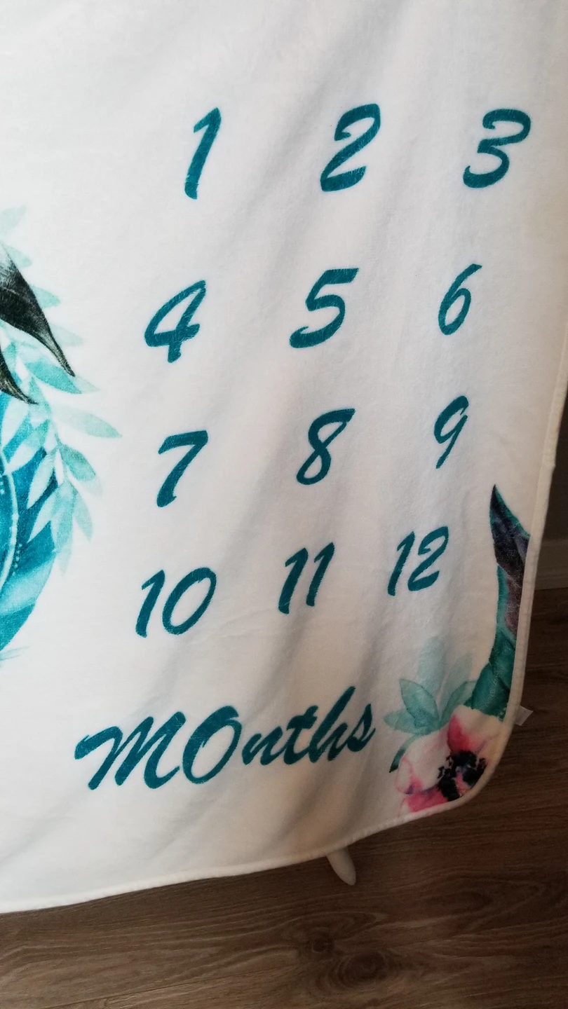 Baby milestone blanket - photo 2