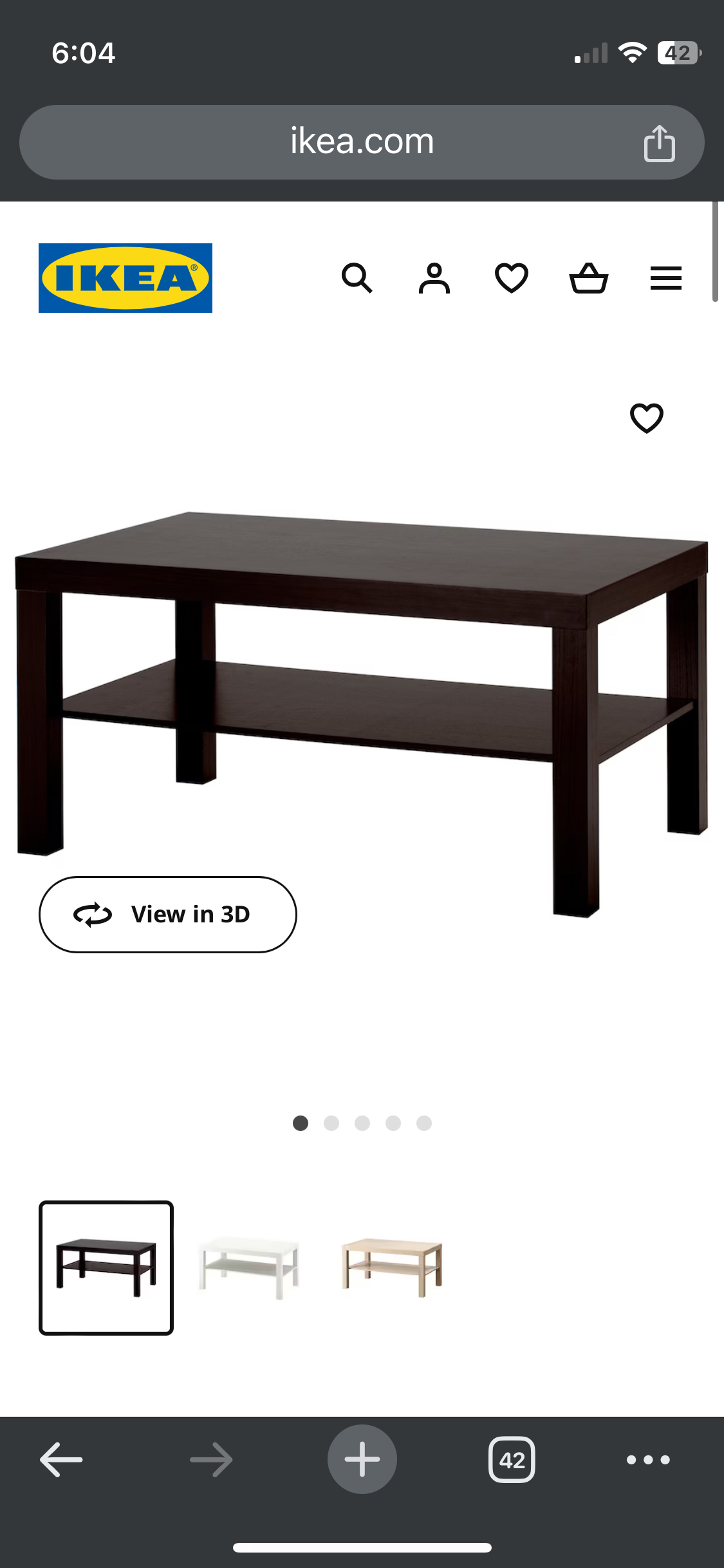 Ikea coffee table