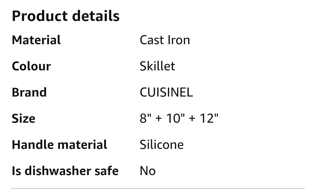 Cuisinel Castiron Frying Pans image indicator(5)