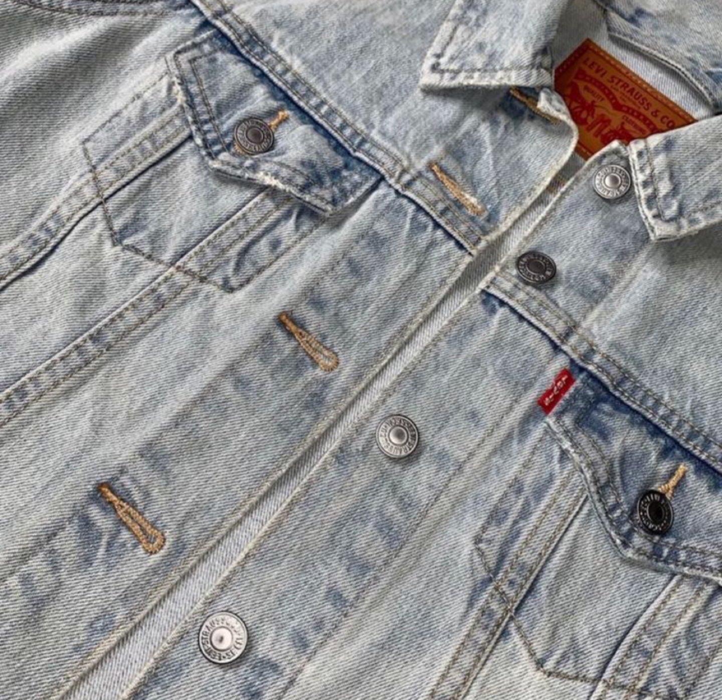 Levi's Trucker Denim Jacket; Custom Backwoods' Logo - photo 4