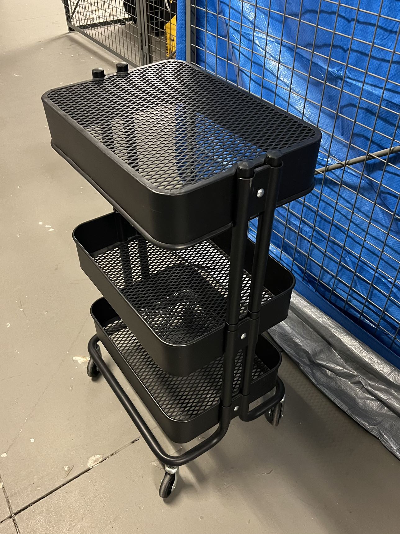 3-tier black rolling cart (Michael’s)