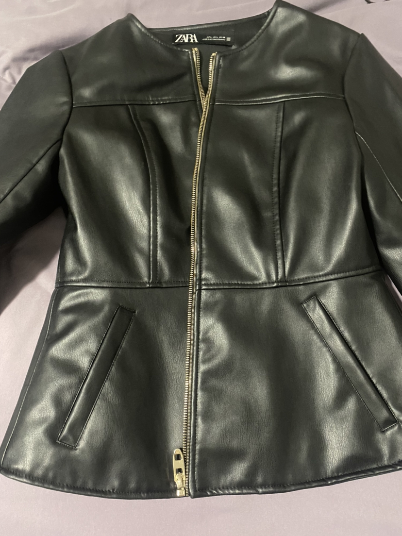 Zara faux leather jacket - photo 3