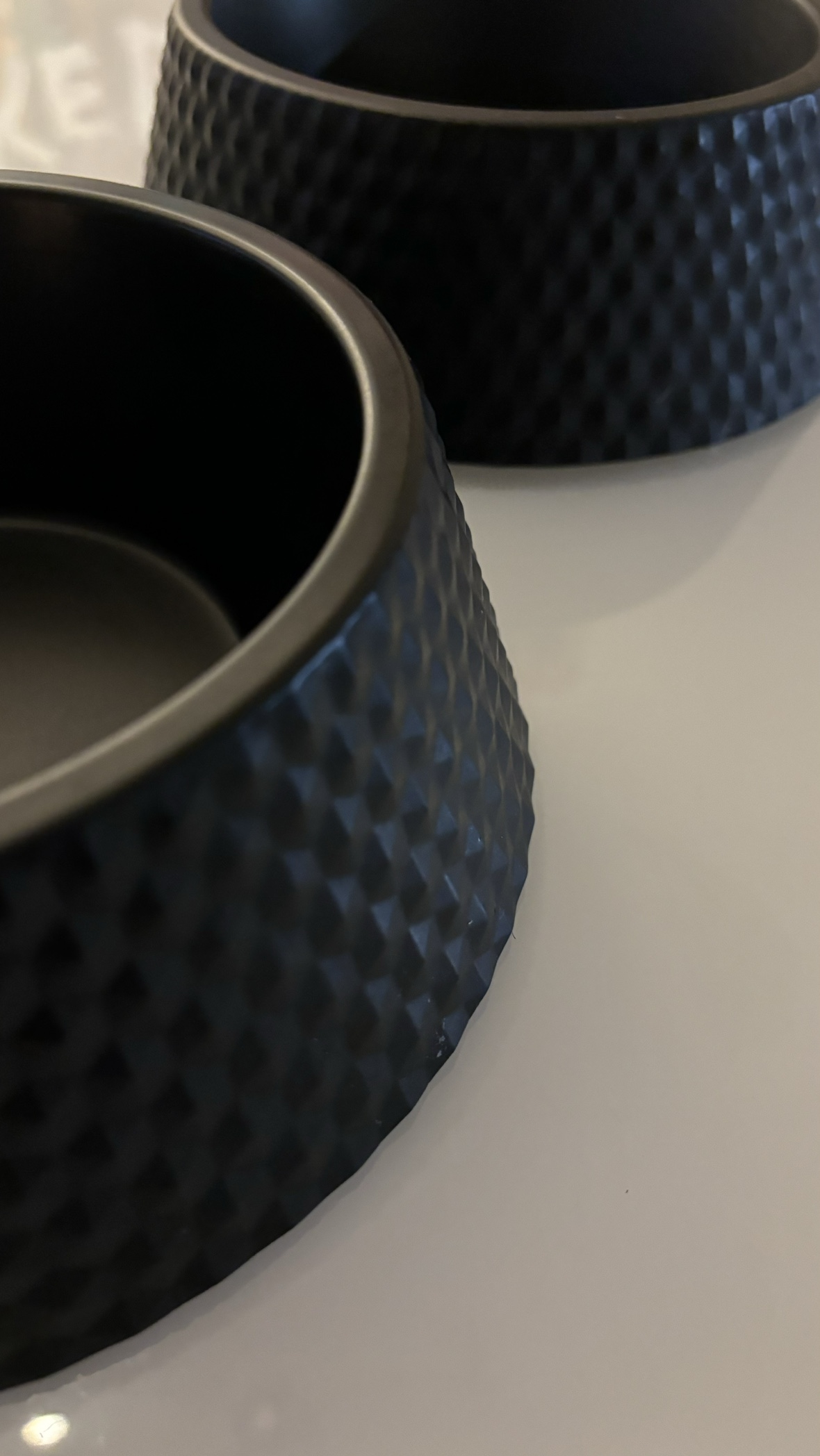 MATTE BLACK cat/dog food bowls - photo 2