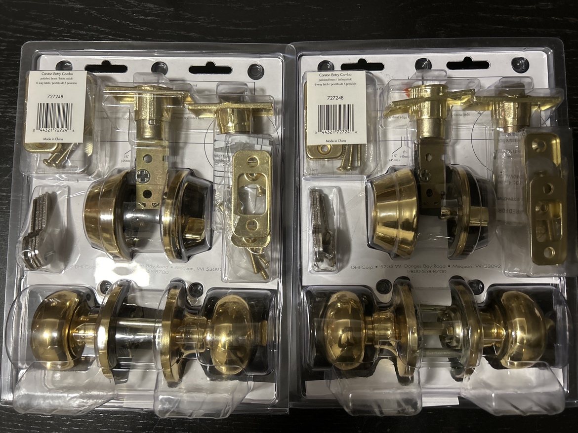 Door knob lock and deadbolt combo set image indicator(4)