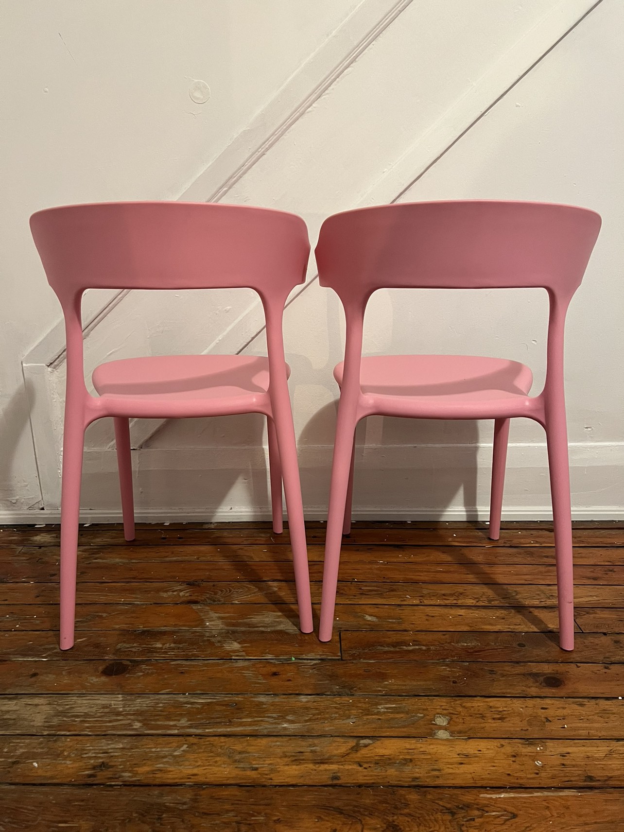Pair of Pink Dining Chairs - photo 2