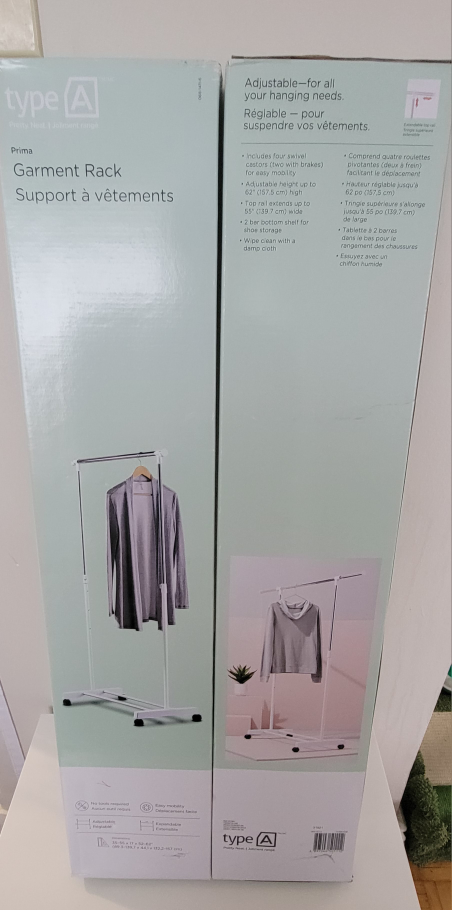 Garment Rack Box Packed - photo 3