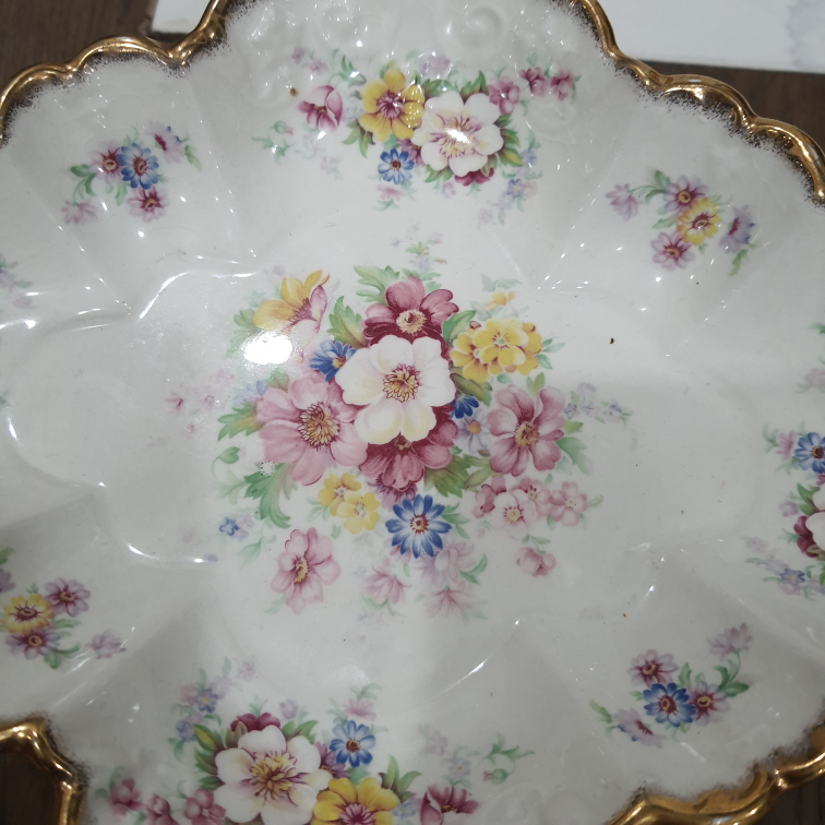 Antique English Porcelain Compote, 19th Century, - photo 3