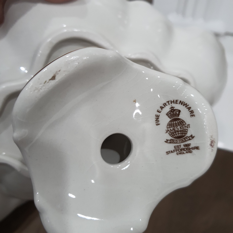 Antique English Porcelain Compote, 19th Century, - photo 5