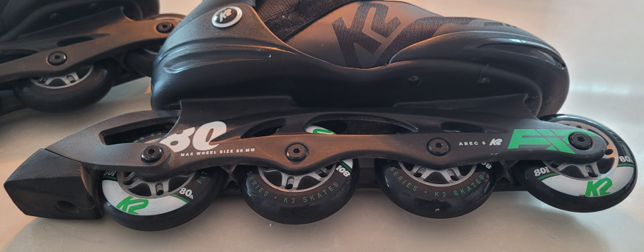 K2 F.I.T. 80 Boa Inline Skates + Wrist Guards - Men's Size 10 - photo 2