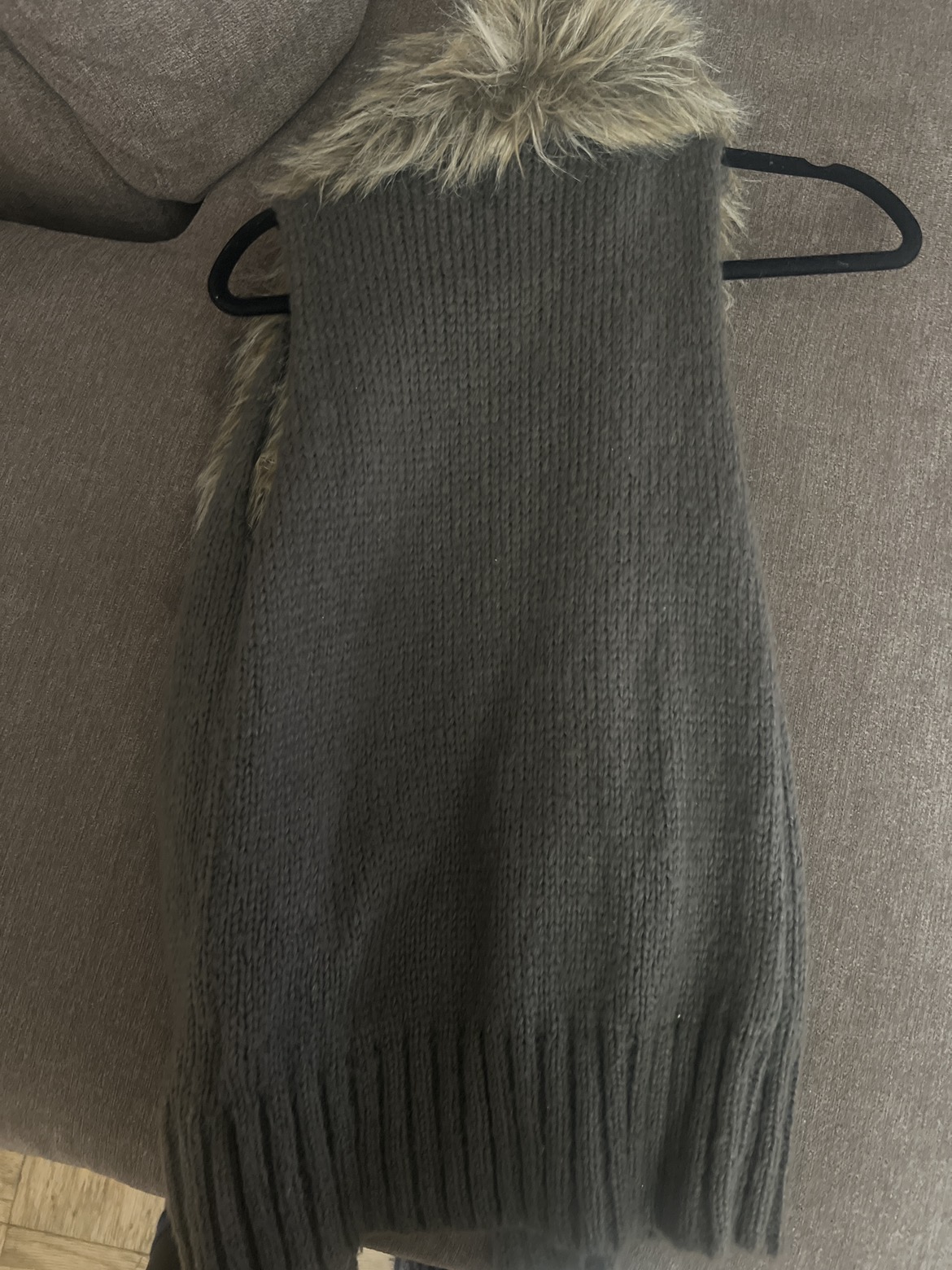 Fur collar sweater vest🥕 - photo 2