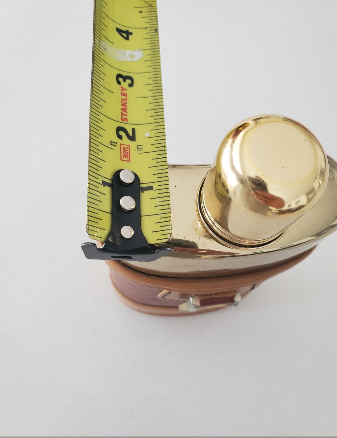 Vintage Glass Flask with Leather - photo 3