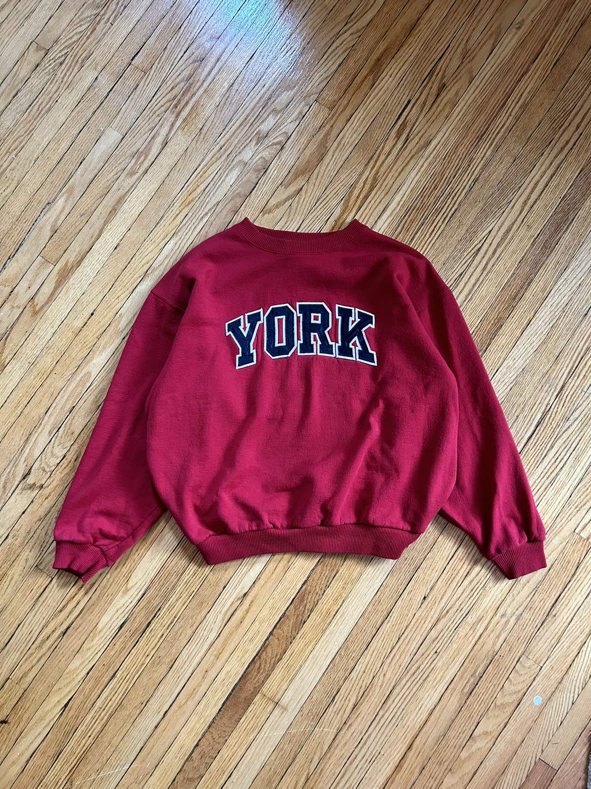 Vintage YorkU Crewneck Sweater (Red)