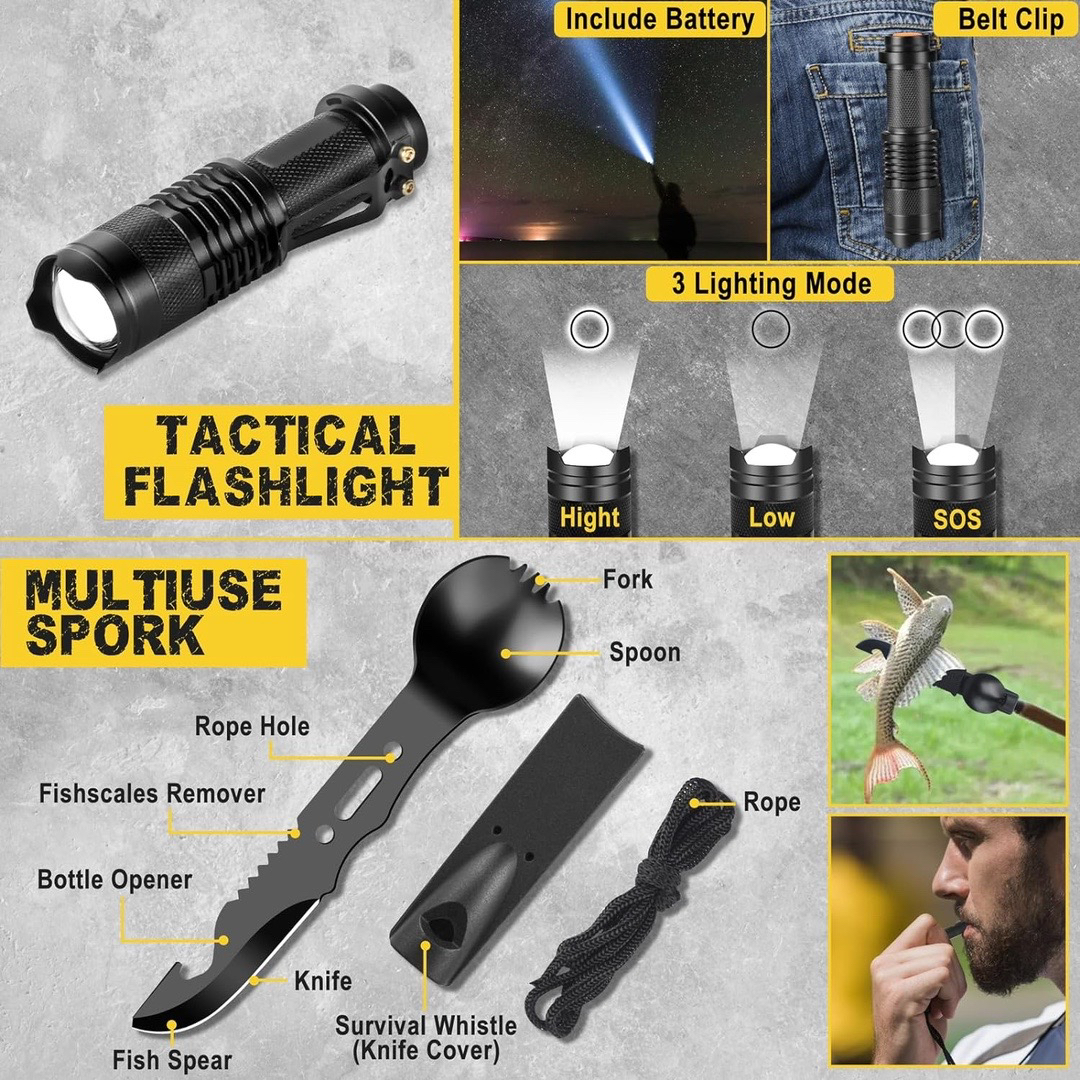 Brand new 28 in 1 survival kit for camping/hiking/hunting.. - photo 5