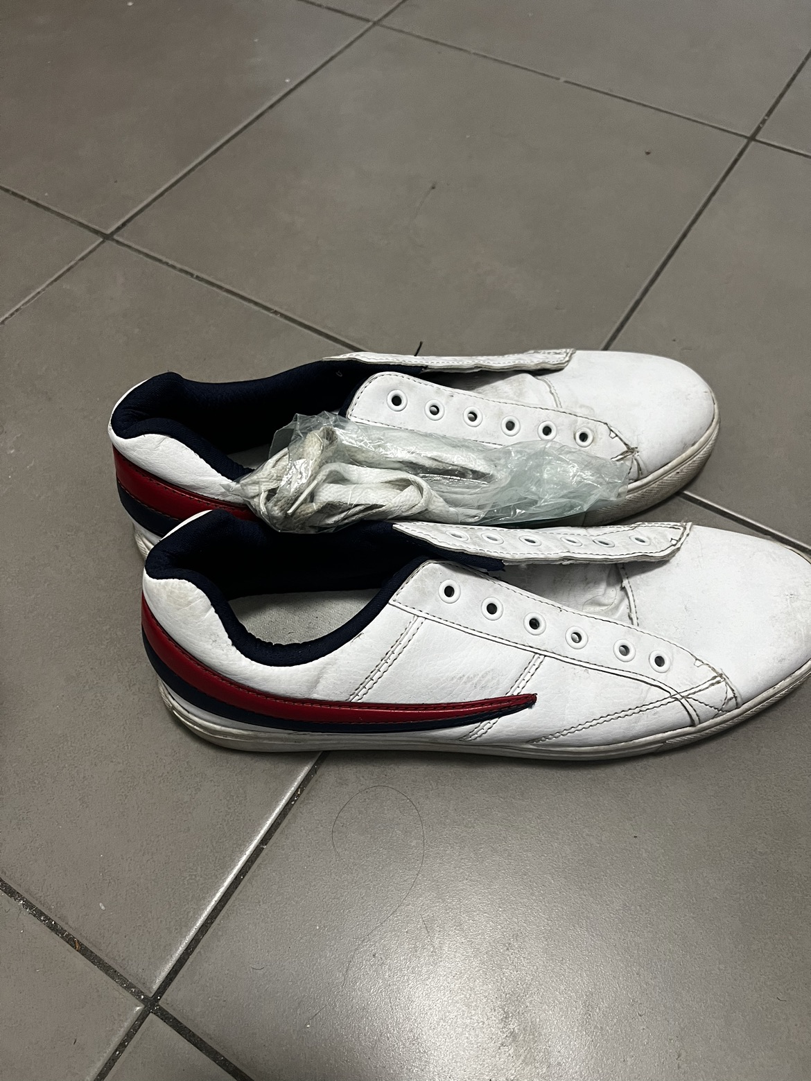 White sneaker shoes