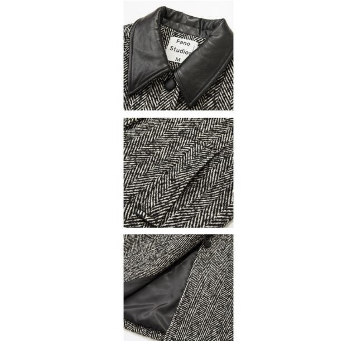 Fano studios Leather lapel  coat - photo 5