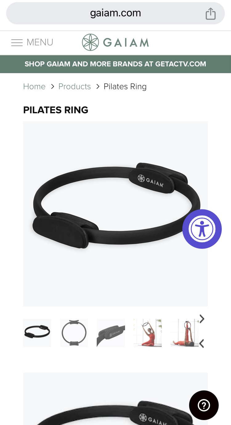 Gaiam Pilates Fitness Ring 15”