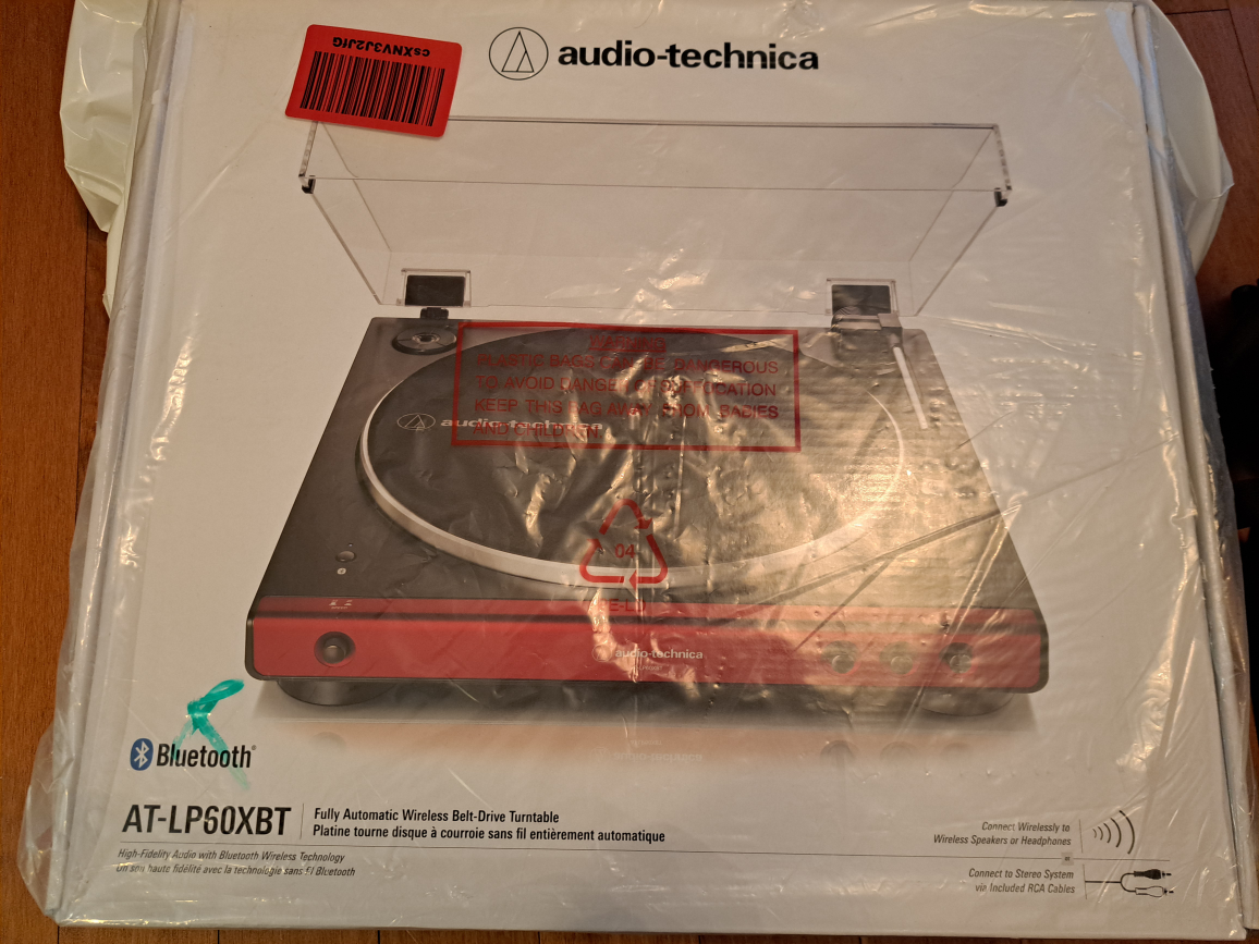 Audio Technica AT-LP60XBT vinyl record player RED thumbnail