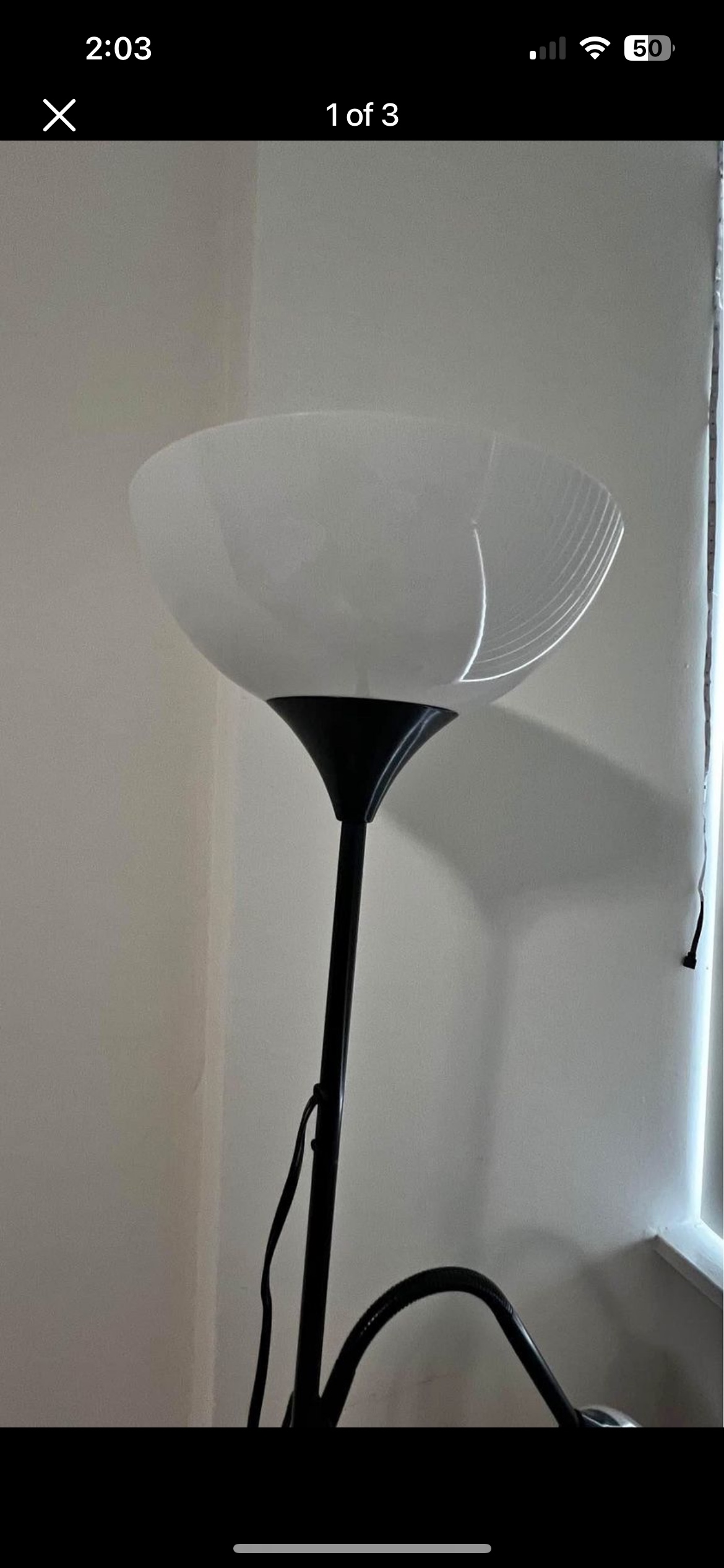 Floor lamp with reading light - photo 3