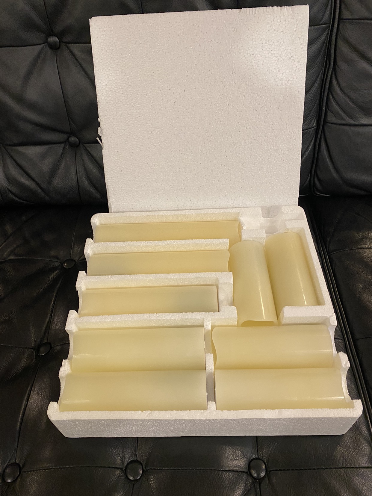 Real Wax Pillar LED candles - wedding/party decor! - photo 3