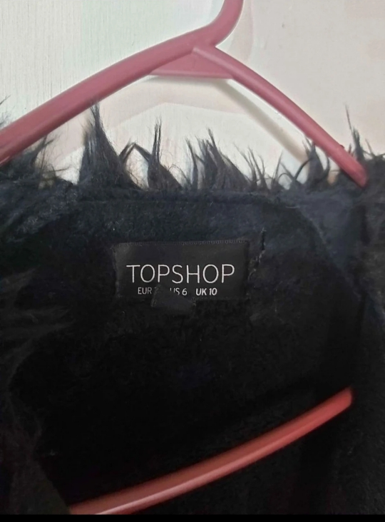 🥕 TOPSHOP shag/ teddy bear faux fur coat, US size 6 🥕 - photo 2