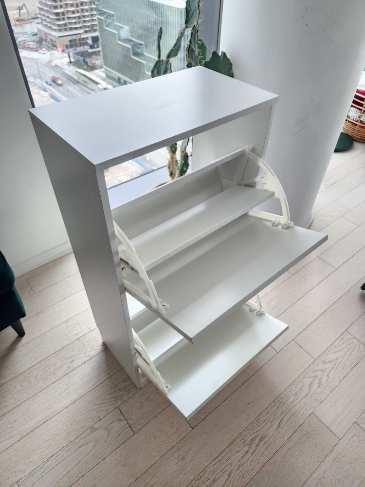 IKEA Shoe cabinet with 2 compartments - white