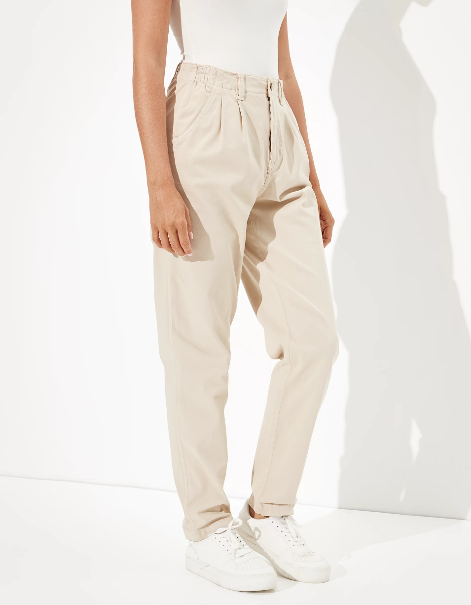 ae stretch mom pants in cream image indicator(4)