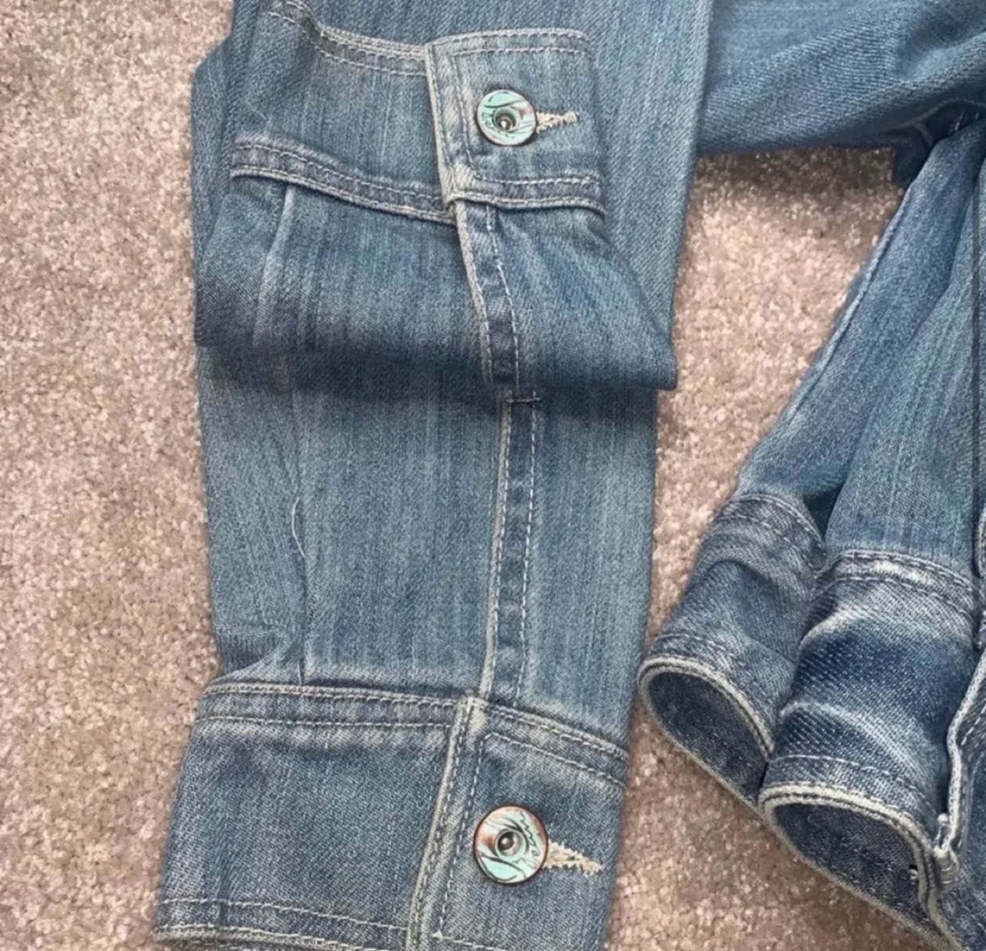 TRF 100% Distressed Cropped Denim Jacket - photo 3