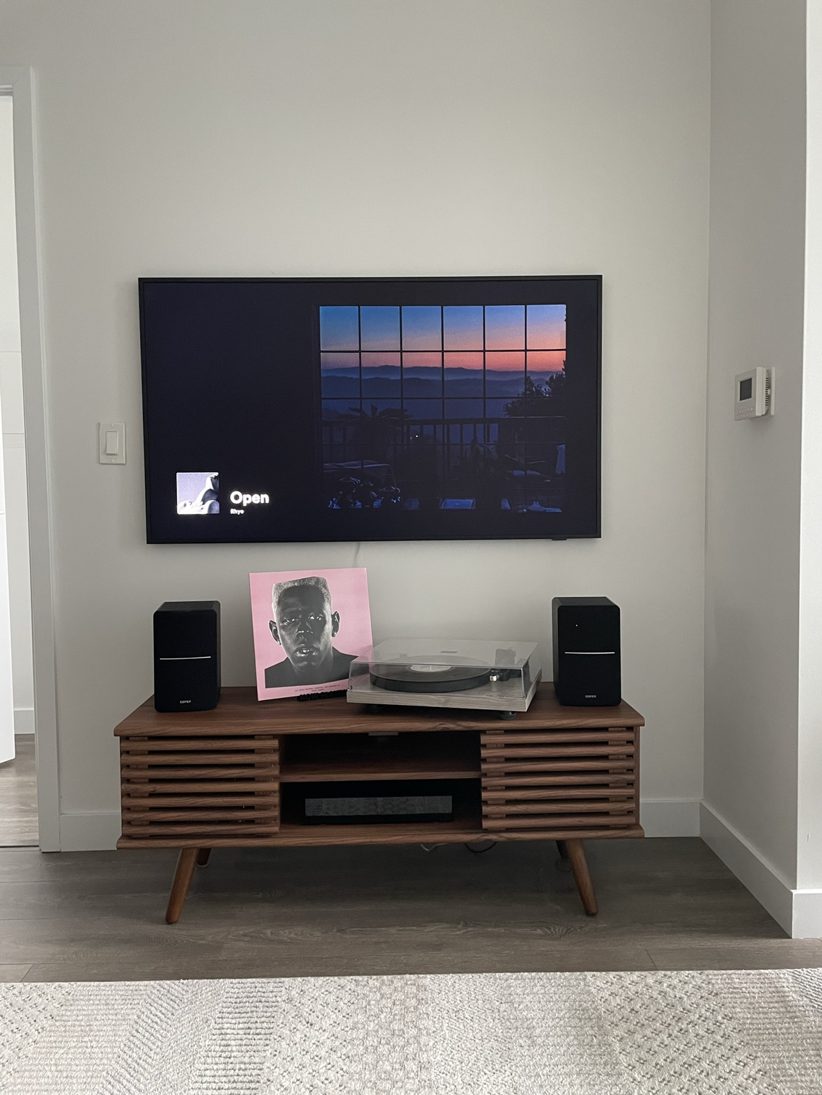 Walnut Coloured TV Stand