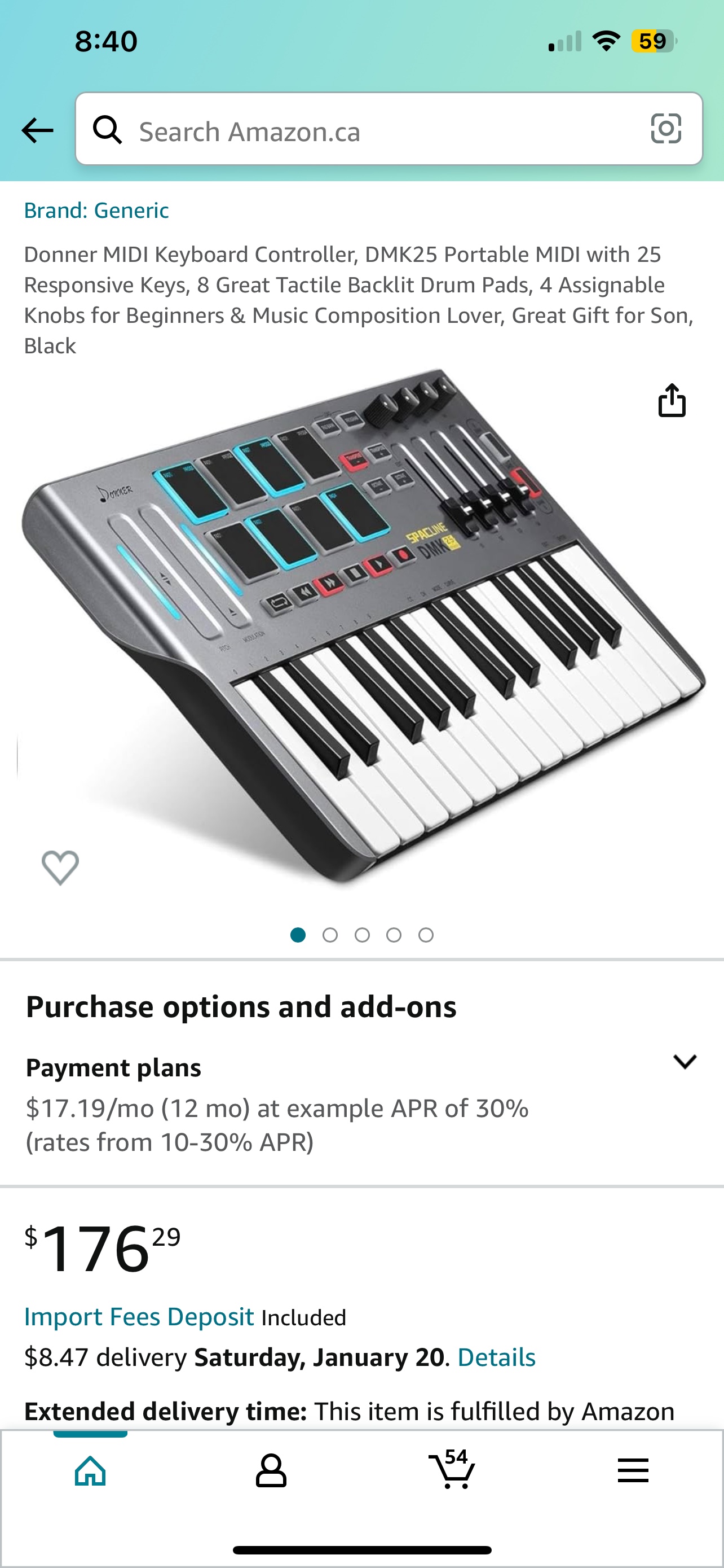 MIDI Keyboard Controller - photo 2