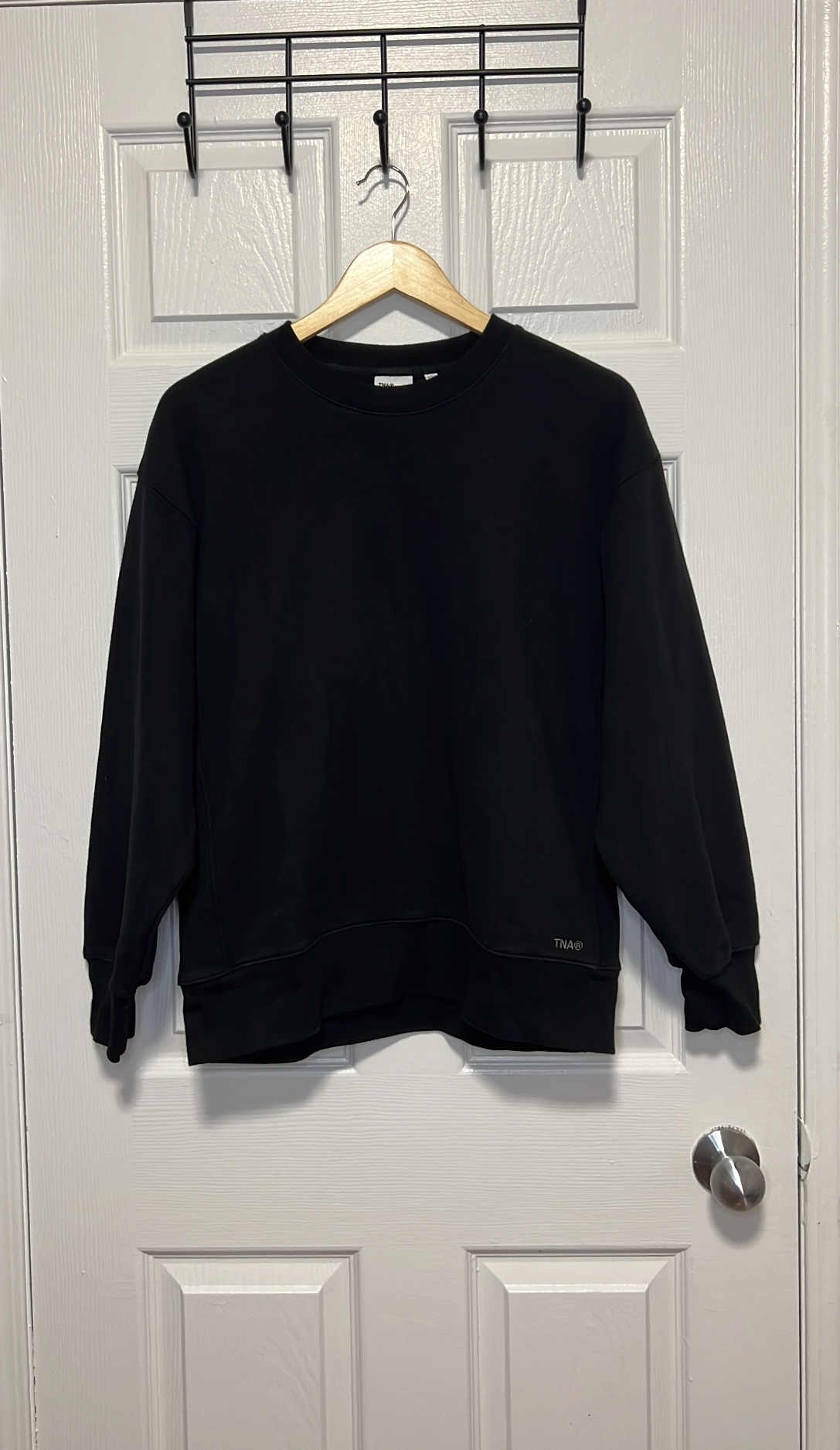 TNA Cozy Fleece Boyfriend Crew Sweatshirt Size Small