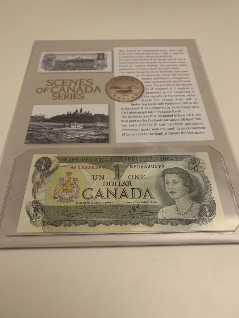 1973 Canadian $1 Bill