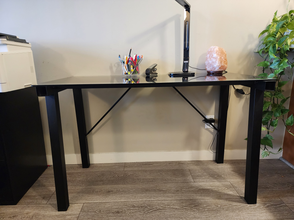 Modern Glass top desk for home office - photo 2