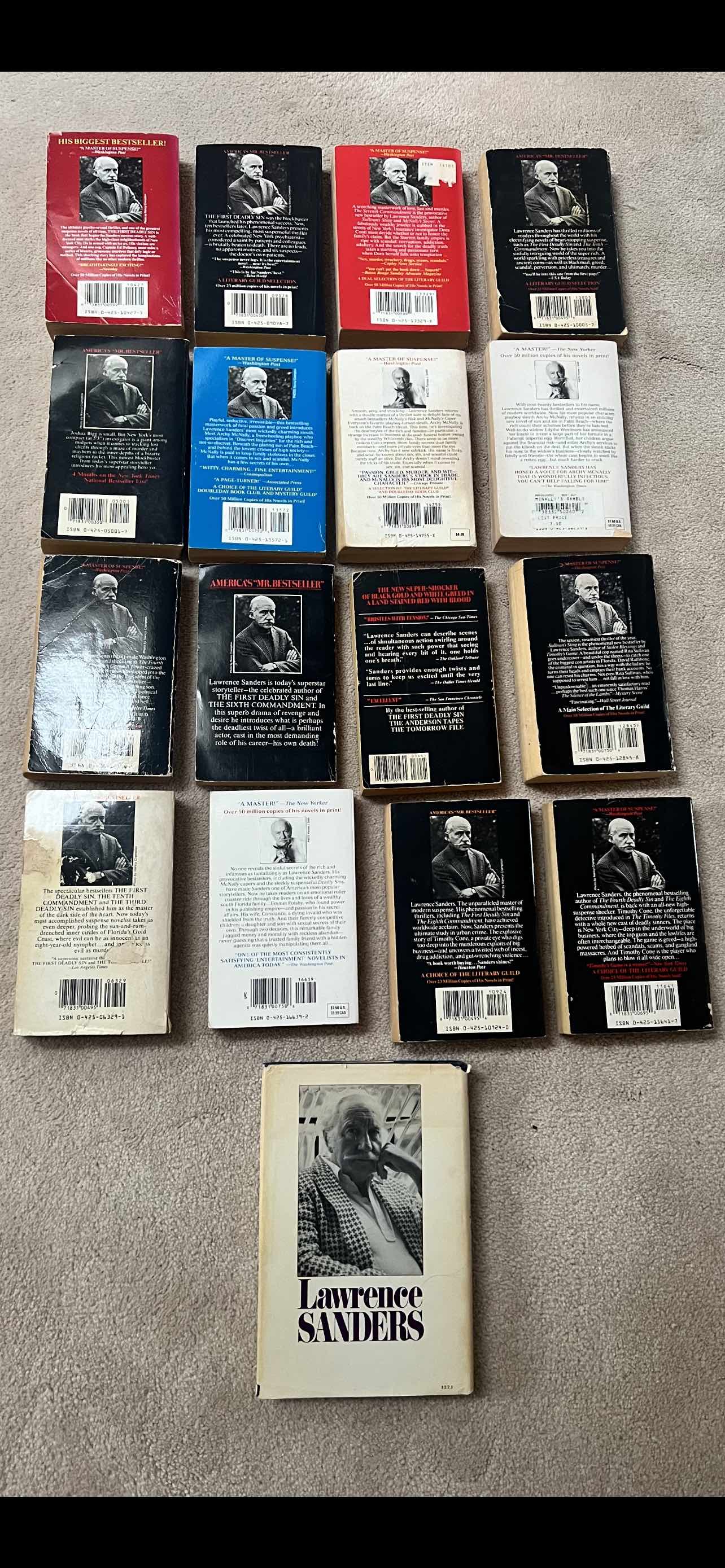 A collection of Lawrence Sanders books, $5 each - photo 2